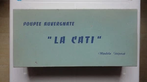 RARE POUPEE AUVERGNATE LA CATI AVEC BOITE D'ORIGINE AURILLAC CANTAL AUVERGNE !!! - Picture 1 of 4