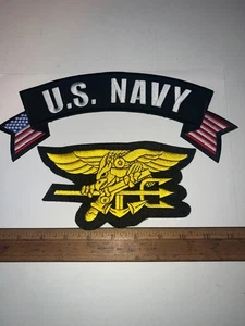 2 U. S. NAVY MILITARY PATCHES - Picture 1 of 3