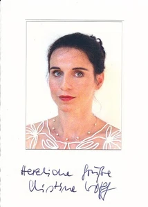 Christine WOLFF - dt. Opernsängerin, Original-Autogramm! - Picture 1 of 1