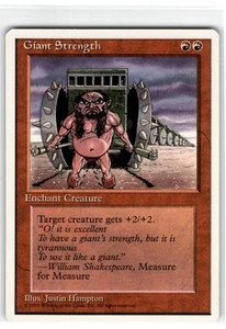 MTG Magic The Gathering Giant Strength Common Moderately Played - Picture 1 of 2