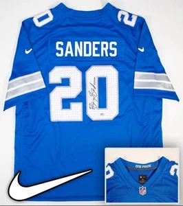Barry Sanders signiertes Detroit NFL Nike Replica Game Trikot XL (Schwartz Sports) - Bild 1 von 5