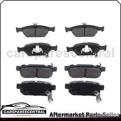 Front Rear Semi-Metallic Brake Pads Fits 2010 2011 2012 2013 2014 Honda City - Image 1 of 4