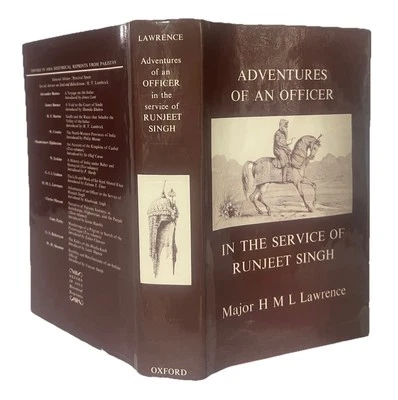 ADVENTURES OF AN OFFICER In The Service of Runjeet Singh by Lawrence 1975 HCDJ - Image 1 of 4