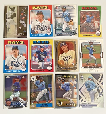 Tampa Bay Rays (38) Card Lot- Inserts, Parallels & Rookies (Taj Bradley, Mead) - Image 1 of 3