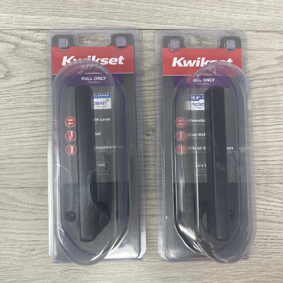 2 Kwikset 788HFL SQT 514 CP Halifax manija de puerta semi ficticia negro mate 97880-949 Foto 1 de 4