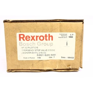 Rexroth Bosch NF3/2 Pilot C15 Emergency Stop Valve Open Box (B582) - Imagen 1 de 6