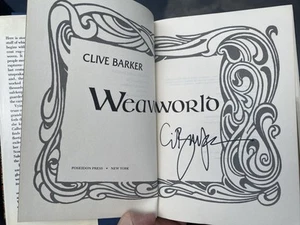 Clive Barker Weaveworld 1st Edition 1st Printing SIGNED Hardcover - Picture 1 of 7