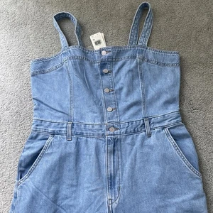 LEVI’S Damen XL Denim Jeans Overall Jumpsuit blau gerade Beine Korsett - Bild 1 von 20
