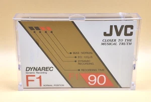 Cinta de casete de audio en blanco JVC F1 DYNAREC 90 LIMITED NUEVA SELLADA - Imagen 1 de 7