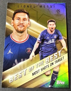 2021-22 Topps UEFA Champions Gold /50 Lionel Messi Best of the Best #BB-14 - Picture 1 of 2