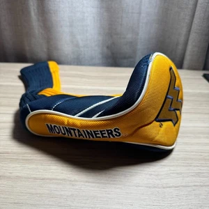 WVU West Virginia Mountaineers Golf Headcover Driver/Fairway Azul Marino Dorado Calcetín NCAA - Imagen 1 de 4