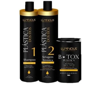 Plastica Dos Fios Luminous Brazilian Keratin Treatment 3 X 1000ml 34oz - Image 1 of 4