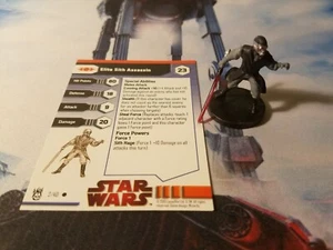 Star Wars Miniatures Dark Times 02 Elite Sith Assassin - Picture 1 of 1