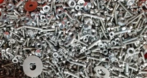 1kg Konvolut, Sortiment Schrauben Muttern U-Scheiben M3 M4 M5 Blech und andere - Bild 1 von 1