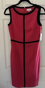 Calvin Klein ärmelloses Mantelkleid rosa Größe 2 - Bild 1 von 6