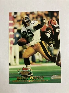 1993 Topps Stadium Club Pittsburgh Steelers Members Choice Card Barry Foster - Picture 1 of 3