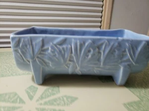 Vintage 1940sl Nelson McCoy Pottery Butterfly Fernery Planter Delph Blue - Picture 1 of 15