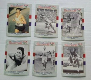 Lot 6 1991 US Olympic Cards Hall Of Fame USA Impel Jesse Owens HOF - Picture 1 of 8