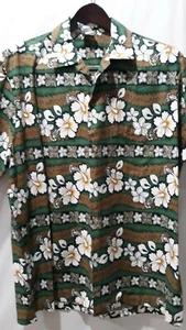 Vintage Island Motion Hawaiian Shirt SZ XL Button Down Hawaiian Floral 1990's 🔥 - Picture 1 of 6