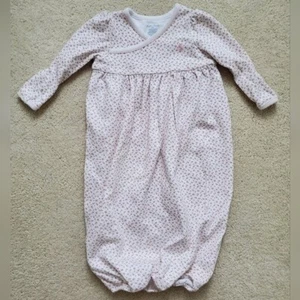 Ralph Lauren Baby Girls Infant Pink Flower Nightgown Pajamas sz6m - Picture 1 of 11