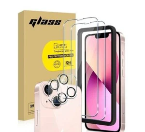 For iPhone 13 12 Pro Max/13 Pr Tempered Glass Screen Protector Camera Full Cover - Picture 1 of 7