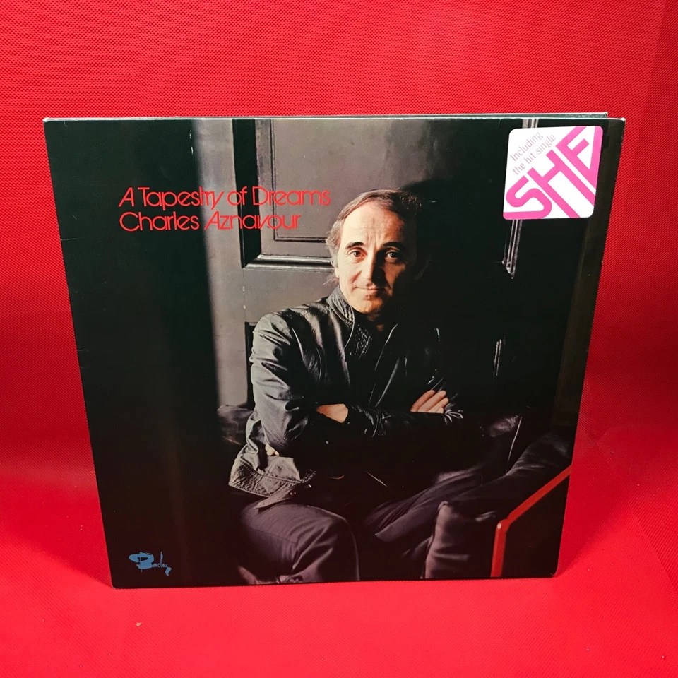 CHARLES AZNAVOUR A Tapestry Of Dreams 1974 UK vinyl LP She Our Love, My original - Image 1 of 4
