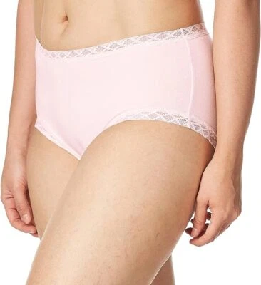 Natori Women's 245732 Bliss Cotton Girl Briefs Underwear Pink Size L - Image 1 of 2