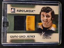 2007-08 Superlative Gold 2 Color Game-Used Jersey #GUJ-13 Phil Esposito 10/10