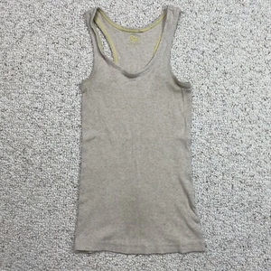 SO Girls Tank sz M Beige Ribbed Wide Strap Stretch Lightweight Summer Casual - Picture 1 of 12