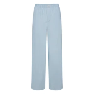 SKIMS Poplin Unisex Sleep Pant Medium GLACIER Blue BO-STR-3069 - Picture 1 of 4