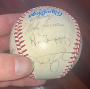 1982 New York Yankees Team Signed Baseball JSA COA 22x Winfield Berra Gossage - Picture 1 of 11