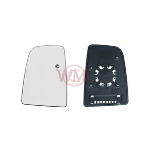 MERCEDES SPRINTER 2012->2019 DOOR/WING MIRROR GLASS SILVER,NON HEATED &BASE,LEFT - Picture 1 of 4
