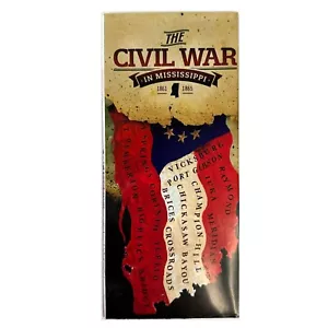 Mapa de carreteras de la Guerra Civil en Mississippi (1861-1865) con campañas y expediciones - Imagen 1 de 3