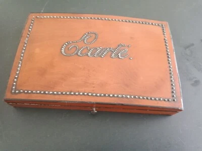 Ancien coffret jeu de cartes de l'ECARTE et jetons de nacre - Photo 1/4