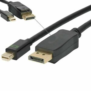 Mini DisplayPort to DisplayPort Cable Mini DP to DP Adapter HD Video 4K 2k 6FT