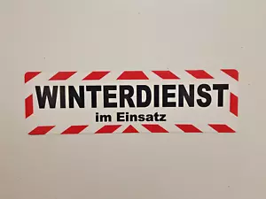 Magnetschild, Winterdienst 30 x 9,5 cm - Bild 1 von 1