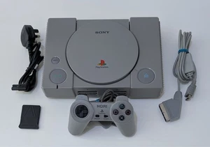 Sony PlayStation 1 PS1 Console NTSC 60Hz UK Power Supply - RGB Scart Hori Bundle - Picture 1 of 8
