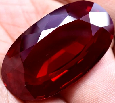 Natural 112.60 Ct Blood Red Ruby Mozambique GGL Certified Loose Gemstone - Image 1 of 4