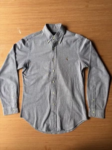 Ralph Lauren Shirt Mens Long Sleeve Slim Fit  Small Grey Button Down - Picture 1 of 7