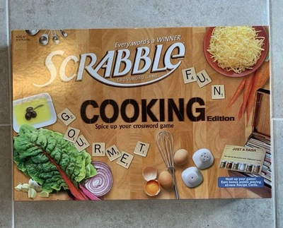 Juego de mesa Scrabble Cooking Edition 2011 con tarjetas de recetas - USADO Foto 1 de 3