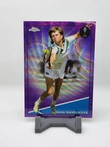 2021 Topps Chrome Tennis #41 Hana Mandlikova Purple Wave /199 - Bild 1 von 2