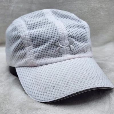 Under Armour Hat Cap Strap Back Womens White Mesh Running Athletic Lightweight - Image 1 of 4