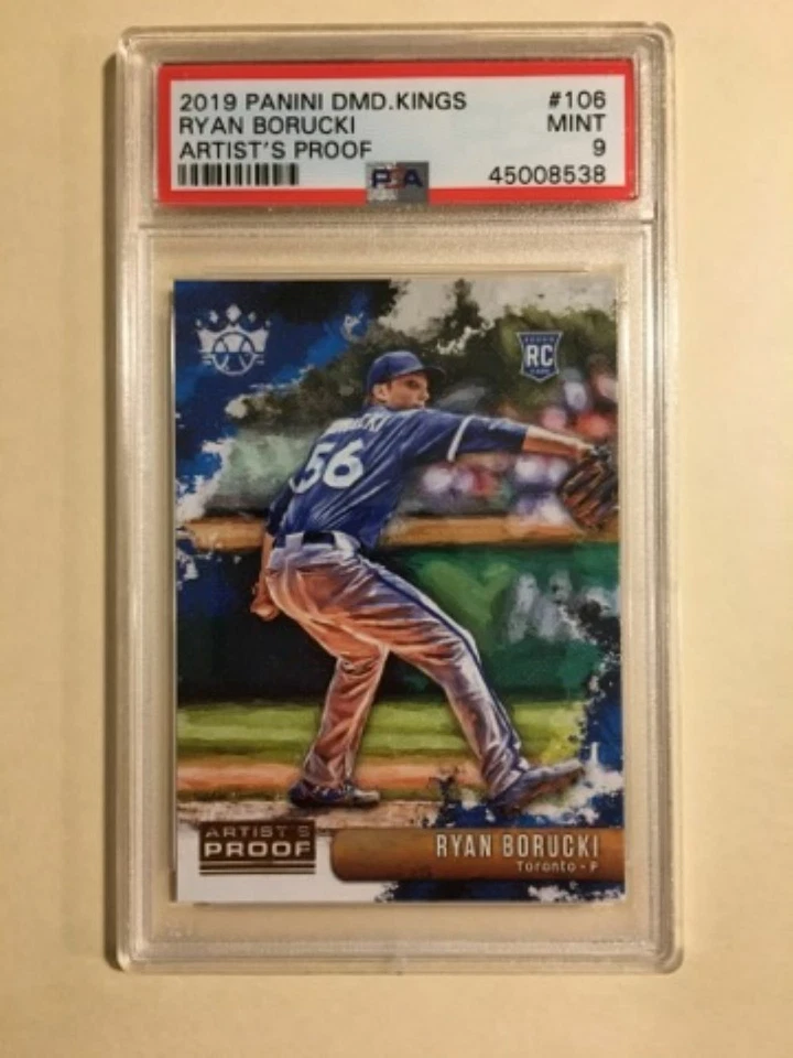 PSA 9 2019 Diamond Kings Ryan Borucki Artist's Proof Rookie RC Blue Jays Pirates - Image 1 of 1