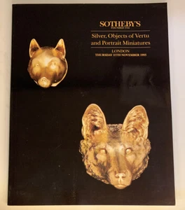 Sotheby’s Silver Objects Of Vertu &portrait Miniatures London 1993 Catalog - Picture 1 of 9