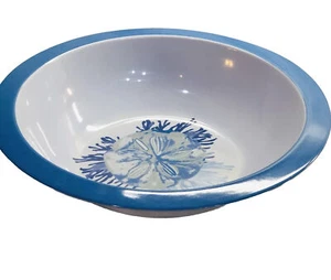 Melamin Jakobsmuschel Regal & weiß 12" große Snacks, Salat, Obst Servierschale-Strand - Bild 1 von 3