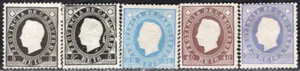 SELLO CABO VERDE PORTUGAL 1886 Sc. #15, 18/9, 22 INCLUIDO 15a MNG - Imagen 1 de 2