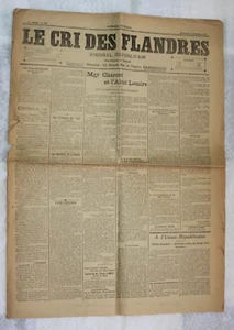 LE CRI DES FLANDRES HAZEBROUCK 14 12 1913 / ABBE LEMIRE - Picture 1 of 1