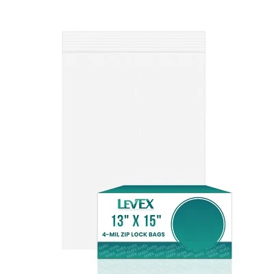 HEAVY DUTY 4 Mil Clear Zipper Seal Bags Reclosable Plastic Jewelry 4Mil Baggies - Image 1 of 4