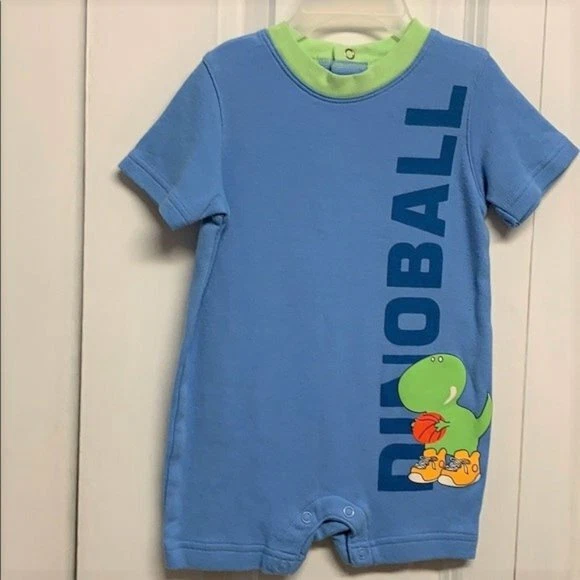 Baby Connection Dinoball Estampado Gráfico Una Pieza Niños Talla 12M Nuevo Sin Etiquetas Foto 1 de 4