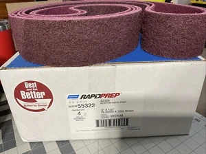 2 NORTON ABRASIVES 66261055322 3’ X 132 A/O MEDIUM RAPID PREP BELTS ( 2-Belts ) - Picture 1 of 6